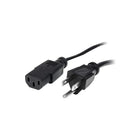 StarTech PXT101143 3' Power Cord-Features NEMA 5-15 Power (North America) Plug and IEC 60320 C13 Power ports for charging your device