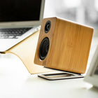Kanto S2 Desktop Speaker Stands for Small Speakers, White, 2 Pack-Painted aluminum construction