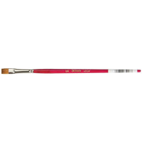 SCN Industrial Flat Artist Brush, Synthetic, Wood Handle, 1/4" Width - 36 Pack-Brush Width 1/4"