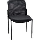Staples Roaken Mesh Guest Chair without Arms - Black-Upholstery material: Mesh