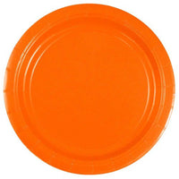 JAM Paper Round Paper Party Plates - Small - 7 Inch - Orange - 50 Pack-Colour: Orange | Easily match your party theme with colourful plates