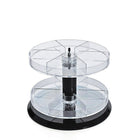 Azar Displays 2 Tier Acrylic Counter Display with Dividers (226020)-Made from acrylic