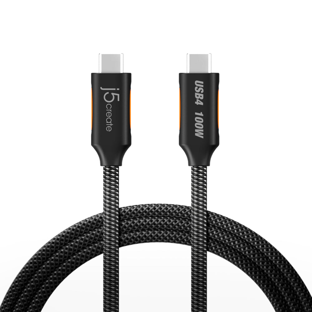 j5Create JUCX27L12 USB4 40Gbps Full-Featured USB-C Coaxial Cable