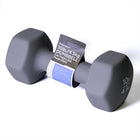 PurAthletics PurPower Shape-Li Neophrene Dumbbell - 10 lbs. - Grey-Premium non-slip dumbbells