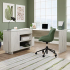 Sauder 60"W Porto Palma Desk - Haze Acacia-Can be configured as an L-desk with credenza on left or right.