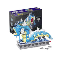 Mega Pokemon Motion Gyarados Building Set - 2186 Pieces-Fully mechanized Gyarados building set designed for adult builders