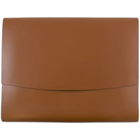 JAM Paper Italian Leather Portfolio With Snap Closure, 10.5 x 13 x 0.75, Brown, 12 Pack (2233320843B)-Brown