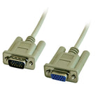 BlueDiamond VGA Monitor Extension Cable - M/F, 10ft, (5030)-Molded hoods with Thumbscrews, ivory packaging