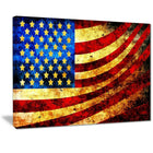Designart- God Bless America Flag Canvas Art, (PT3017-20X40)-Print