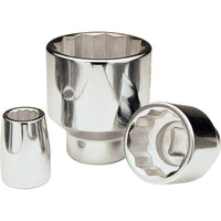 Gray Tools 27mm X 3/4" Drive, 12 Point Standard Length, Chrome Finish Socket-Size: 27mm