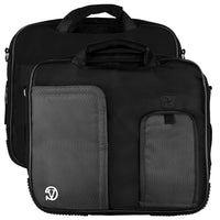 Vangoddy 12" Laptop Messenger Bag - Black-Versatile laptop bag  Features accessory pockets for business cards, pens, stylus, and tablets or effortless organization.