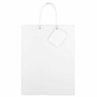 JAM Paper Glossy Gift Bags with Rope Handles - Large - 10" x 5" x 13" - White - 100 Pack-Size: Large (10 x 5 x 13 inches), Perfect for holding gifts such as candles, figurines, books, video games, CDs, clothes, etc.