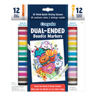 Crayola Dual-Ended Doodle Markers - 12 Pack-Versatile markers: great for writing, lettering, sketching, drawing, and adult colouring
