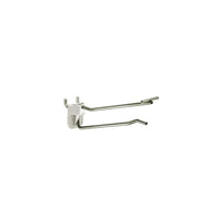 Azar Displays 4" x 0.187" Flip Scan Quick Back, 50 Pack-Galvanized metal with quick back plastic plate