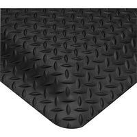 Wearwell 1" SMART Diamond-Plate No. 497, 3' x 75', Black-Diamond plate surface with a 100% recycled urethane composite sponge base