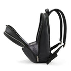 Samsonite Classic Leather Slim Backpack 14.1", Black-Main compartment features a curved zipper for maximum access, large slip pocket and a mesh zippered pocket.