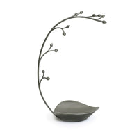 Umbra Orchid Jewellery Tree, Gun Metal-Orchid jewellery tree by umbra gracefully organizes and displays necklaces, bracelets, rings and more