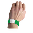 DuPont C-Line Tyvek Security Wristbands - Green - 200 Pack (CLI89103-2)-Green; 100 per pack, sold as 2 packs, 200 wristbands total