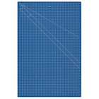 Westcott 24"x36" Double Sided Cutting Mat, Blue-Made of a unique composite material, providing a non-stick, non-marring surface. Ideal for a wide variety of applications - industry, office, school or home