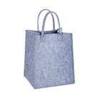 Truu Design, Rectangular Felt Storage Tote Basket, Set of 3, 15 x 13.75 x 18 inches, Light Grey-Made from 100% polyester