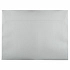 JAM Paper Metallic Booklet Envelopes - 9" x 12" - Stardream Silver - 50 Pack -Colour: Silver
