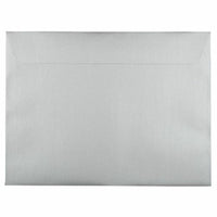 JAM Paper Metallic Booklet Envelopes - 9" x 12" - Stardream Silver - 50 Pack -Colour: Silver