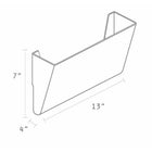 Storex Wall Files - Letter Size - Smoke - 24 Pack - 4 Sets of 6-Each pocket measures 13 x 7 x 4 inches
