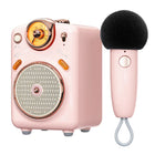 Divoom Fairy-OK Retro Mini Karaoke Speaker - Pink-This is our most popular karaoke speaker. Easier and quicker to pair the mini microphone to little speaker via Bluetooth, sing karaoke songs with your family and friends together. Perfect gift for Birthday, Valentine’s Day, Mother’s Day, Children’s Day, Christmas Day, Thanksgiving Day, New Year, and other festivals, celebrations, holidays.