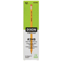 Dixon Oriole Wood-Cased Pencils - Soft - #2 HB - Yellow - 12 Pack-Pre-sharpened wood-cased pencil