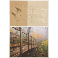 Rosedale 5-1/2" x 8" Loss Of Loved One Sympathy Greeting Cards And Envelopes, 12 Pack (17532)-Printed on premium uncoated card stock