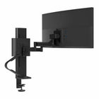 Ergotron 45-630-224 TRACE Single Monitor Desk Mount - Matte Black-Height Adjustment: 11"