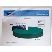 Wilson Jones Poly Project Folders, Letter, Clear, 10 Pack-Sealed on two sides to create a pocket