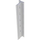 Metalware Boltless Shelving Unit T-Post, 112" Height, Light Grey-For open style shelving includes slots every 1" for shelf or brace installation