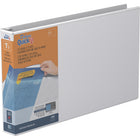 QuickFit Angle D-Ring Binder - White - 3-Ring - Ledger Size - 11" W x 17" L - 1 1/2" Capacity-Ledger View Binder, White holds 350 sheets