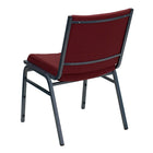 Flash Furniture HERCULES Heavy Duty Burgundy Patterned Fabric Stack Chairs-Stack Quantity: 12