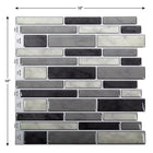CTG Brands Multi Square Tile, 10" x 10", Grey, 6 Pack-Easy DIY: simply peel off the backing and stick the self-adhesive backsplash tiles onto the desired spot without extra glue, no grout, no mess and no special tools or experience required
