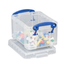 Really Useful Boxes 0.3L Storage Box, Clear-Highly durable, heavy-duty polyproplene construction