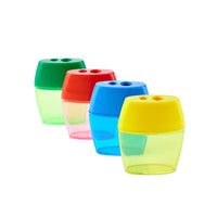 Charles Leonard 2-Hole Pencil Sharpener, 24 Pack (CHL80772)-Light duty