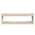 Flash Furniture Bright Beginnings Commercial Grade Modular Wooden Classroom Open Storage with Upper Shelf w/Raised Edges-Natural-Rounded Edges Prevent Abrasions from Accidental Contact