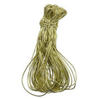 JAM Paper Elastic String Ties - Small - 10" Loop - Gold Metallic - 50 Pack-Colour: Gold