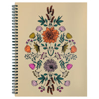 Staples Coil Notebook - 8"W x 10"L - Boho - 80 Ruled Sheets-Coil notebook with perforated pages