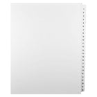 Mark Maker Legal Exhibit Index Tab Set of White Single Tabs, 1/25th Cut, Letter Size, No Holes, Number 1 - 25-White Single Tabs, 1/25th Cut