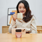 MOFT Snap-On Magnetic MagSafe Compatible Phone Wallet Stand for iPhone - Nude-Wireless Charging Compatible