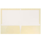 JAM Paper Glossy Two Pocket Presentation Folders, Ivory, 50 Pack-Capacity: 200 sheets