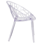 Flash Furniture Specter Series Transparent Stacking Side Chair-Transparent Crystal Finish