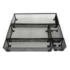 NeatLife Drawer Organizer Set, Black, 5-Piece Set-Holds scissors, markers, paperclips etc.