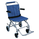 Drive Medical Super Light Folding Transport Wheelchair with Carry Bag-Blue, Aluminum