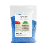 Sandtastik Floral Coloured Sand, 5 lb (2.3 kg) Bag, Blue Hawaii #2-Coarse grain with natural sparkle throughout