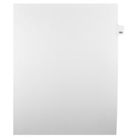 Mark Maker Legal Tabs - Letter Size - White - 1/25th cut - 25 tabs per package - 5 packages Pack - Number 105-White Single Tabs