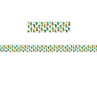 Eureka 37" x 2.25" Deco Trim, A Sharp Bunch Tossed Pattern, 72 Pack-Classroom Decoration